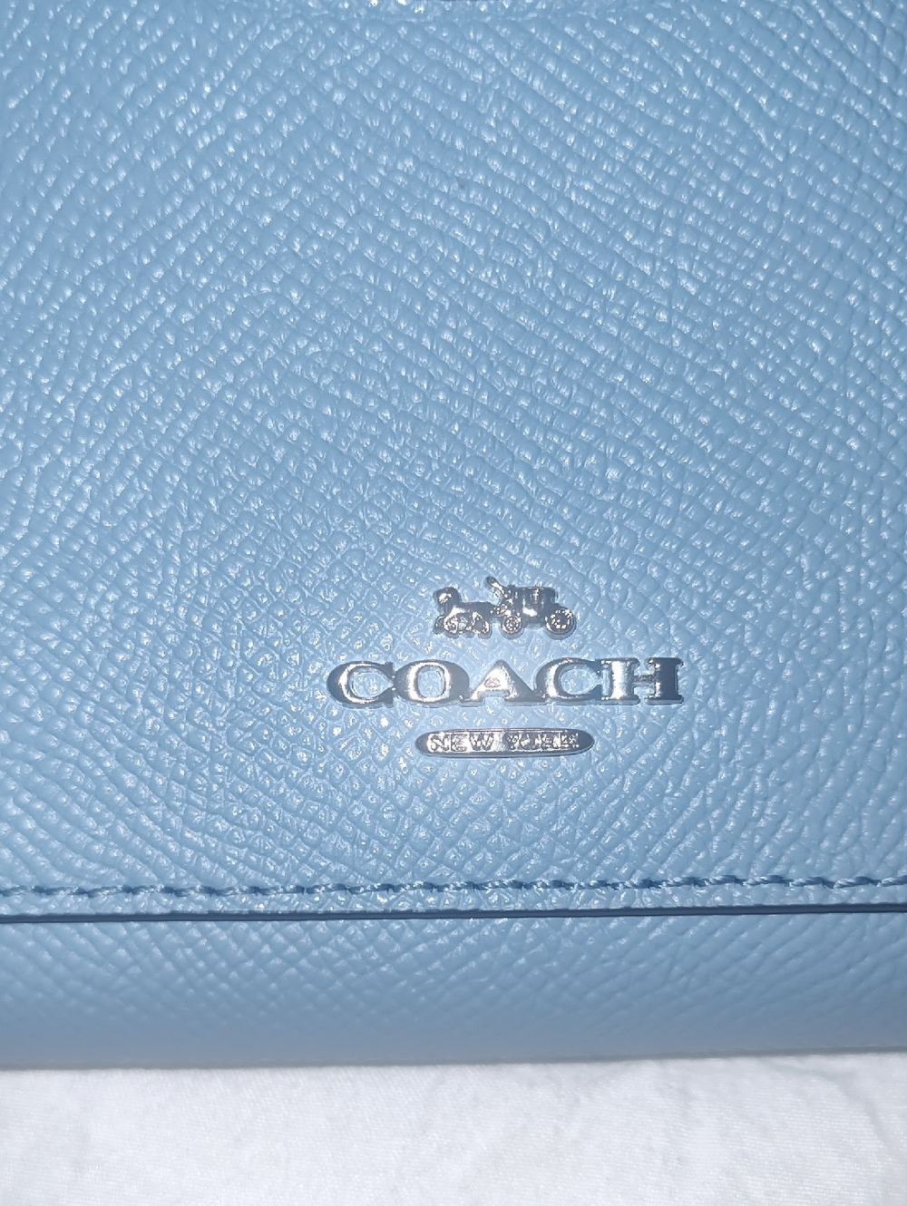 Coach Zip-Around Wallet in Slate Blue - Picture 7 of 8